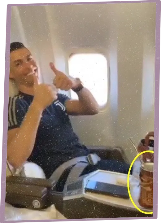 Cristiano Ronaldo drinking yerba mate